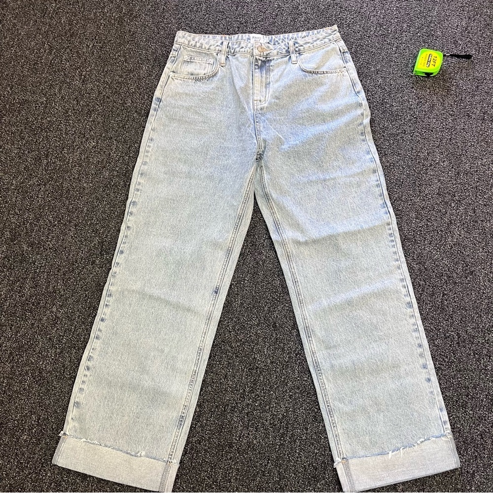Princess Polly Sky Blue Wide Leg Jeans - Picture 4 of 10